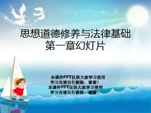思想道德修养与法律基础第一章幻灯片