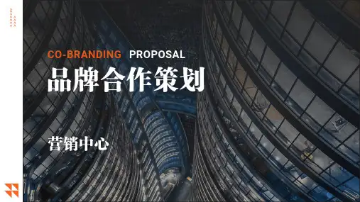 品牌合作策划方案营销策划案PPT模板