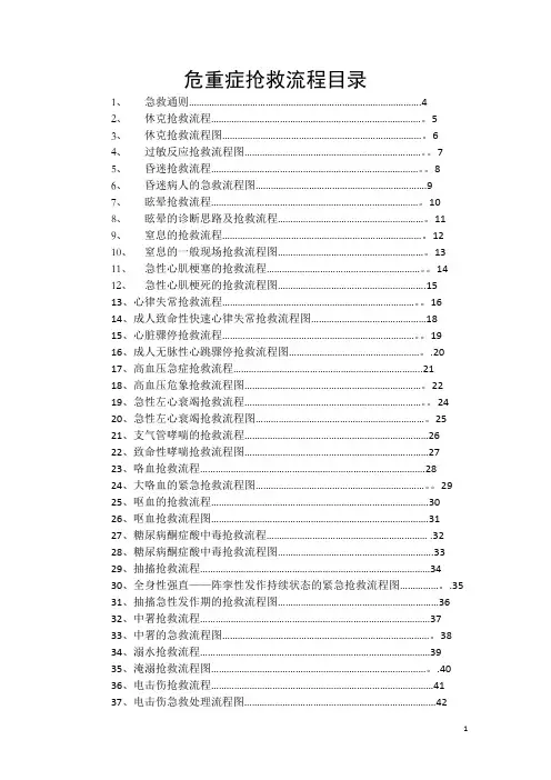 临床各科急救流程图13093