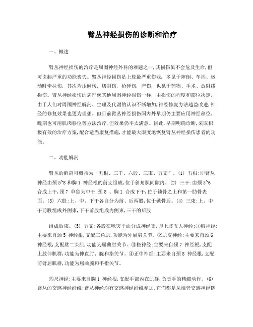 臂丛神经损伤的诊断和治疗