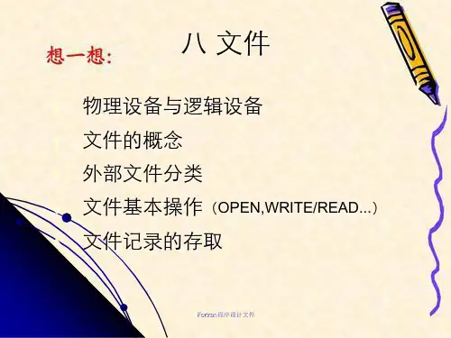 Fortran程序设计文件