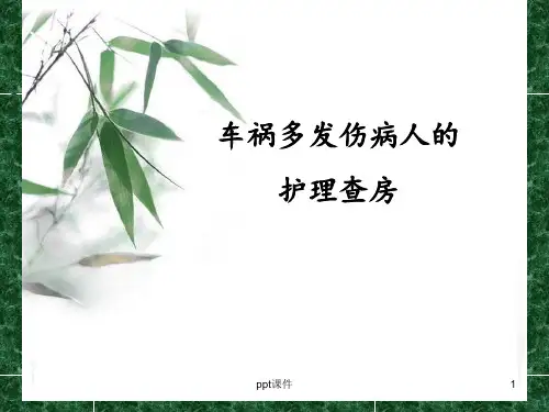 车祸多发伤的护理查房  ppt课件