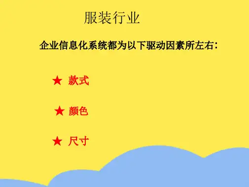 服装企业企业信息化系统建设方案(“服装”相关文档)共31张