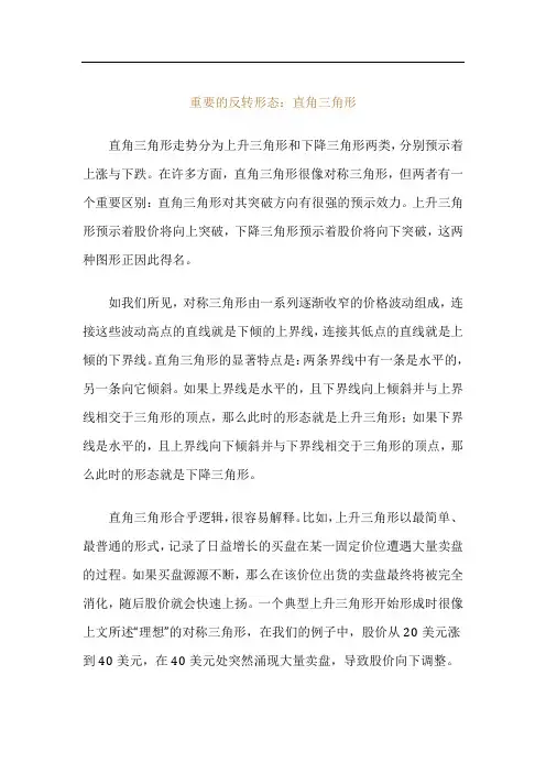 重要的反转形态：直角三角形