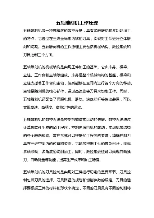 五轴雕刻机工作原理