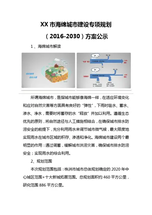 海绵城市建设专项规划(2016-2030)