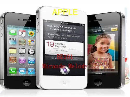 苹果iphone  ppt  英文