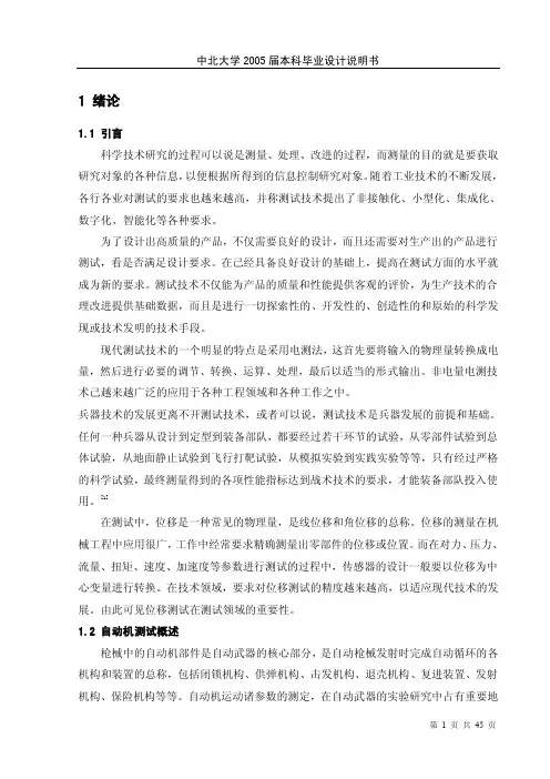 PSD位移测量仪