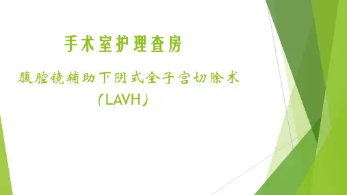 手术室腹腔镜辅助阴式子宫切除术护理查房