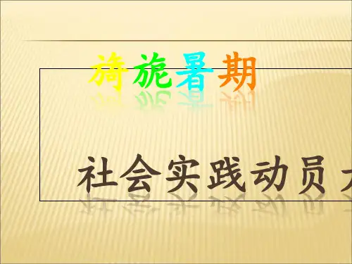 2019-2020年人教统编团队实践动员大会幻灯片