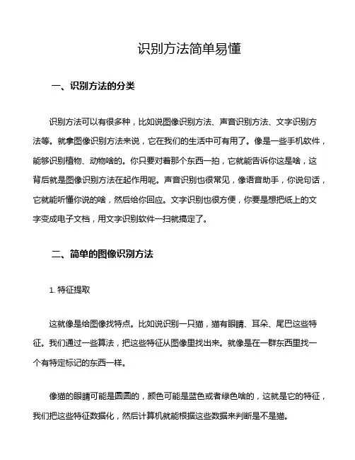 识别方法简单易懂