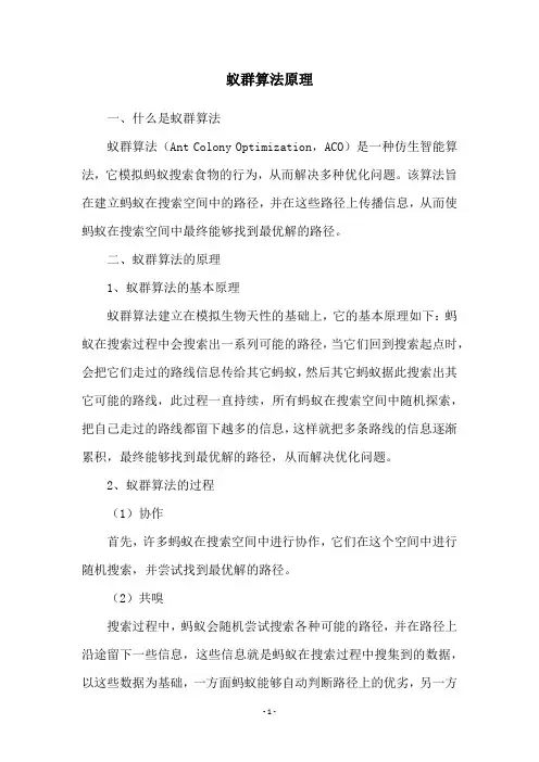 蚁群算法原理