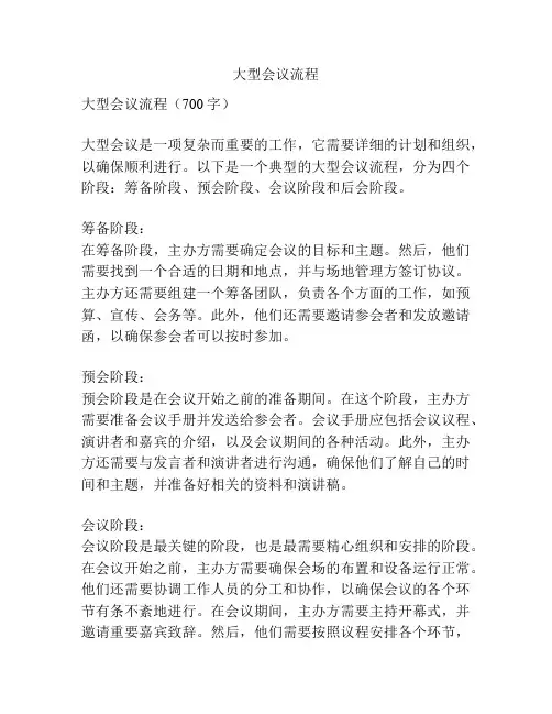 大型会议流程