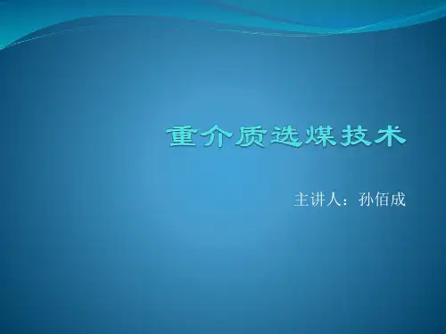 重介质选煤技术
