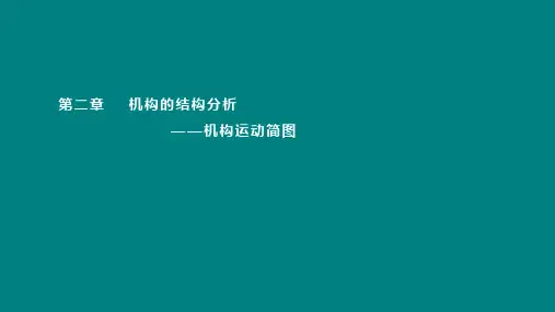 机构运动简图及机构具有确定运动的条件
