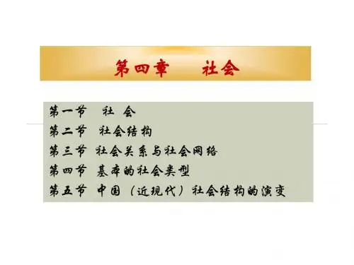 社会学 第4章 社会