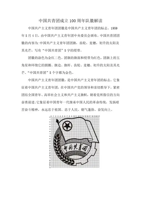 中国共青团成立100周年队徽解读