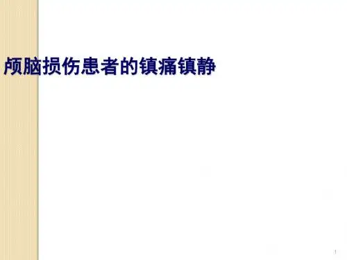 颅脑疾病的镇静镇痛ppt课件