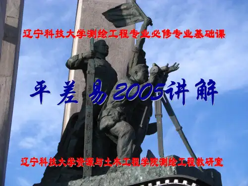 平差易2005讲解分析