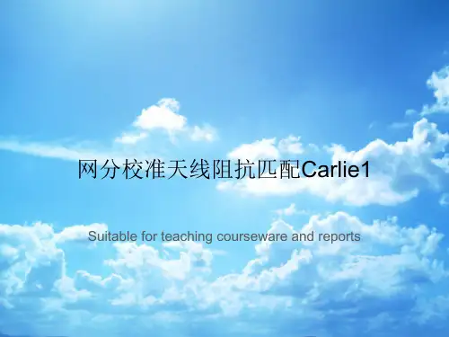 网分校准天线阻抗匹配