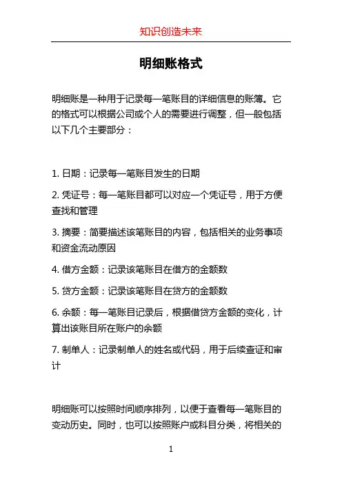 明细账格式 (2)