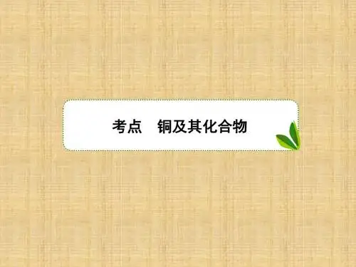 高考化学一轮复习人教版铜及其化合物名师精编课件(42张)