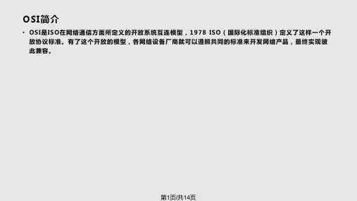 网络的OSI七层结构PPT课件