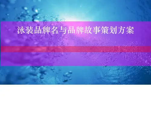 泳装品牌名与品牌故事策划方案(PPT29张)