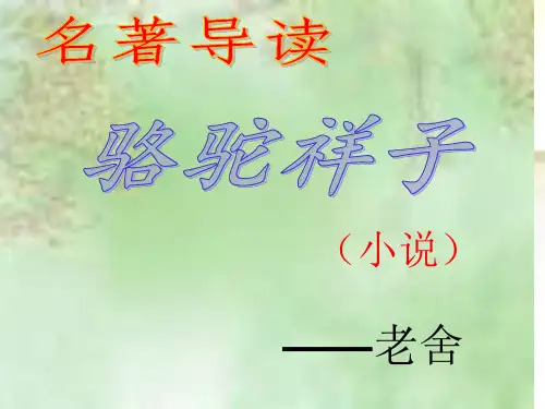 骆驼祥子名著指导