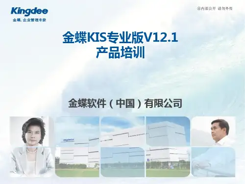 金蝶KIS专业版培训教程-