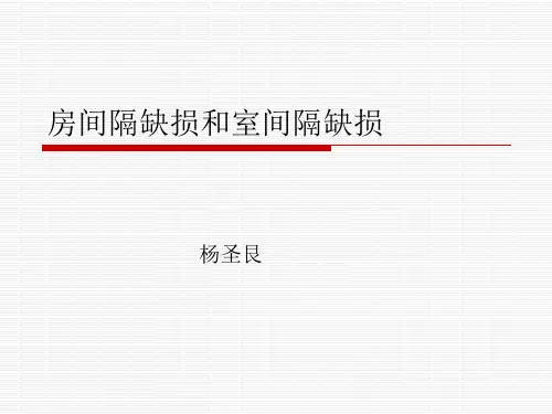 房间隔缺损和室间隔缺损
