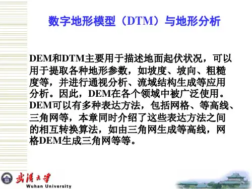第八章 数字地形模型与地形分析