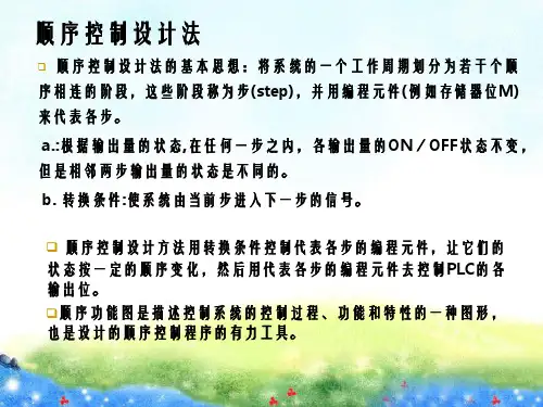 PLC三百第六章顺序控制设计法