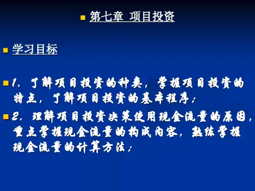 项目投资培训课件PPT98页(1).ppt