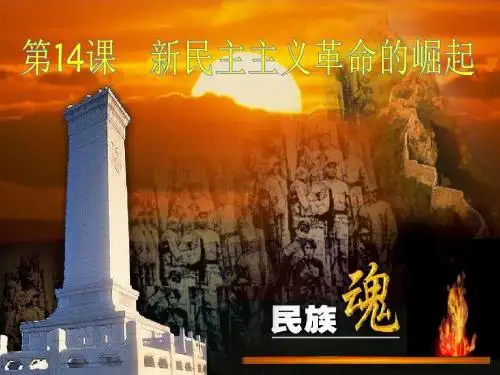第14课《新民主主义革命的崛起》(共16张PPT)