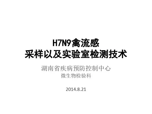 人感染H7N9禽流感采样以及实验室检测技术