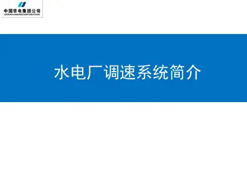 水电厂调速器系统(机械)简介