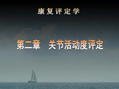 关节活动度的评定