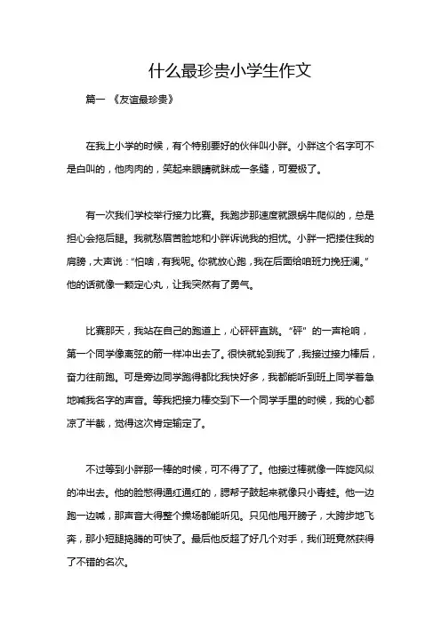 什么最珍贵小学生作文