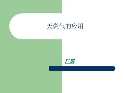 燃气的应用精选全文
