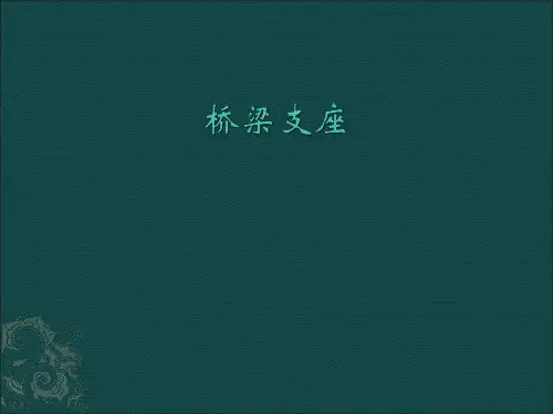 桥梁支座简介及安装更换ppt课件