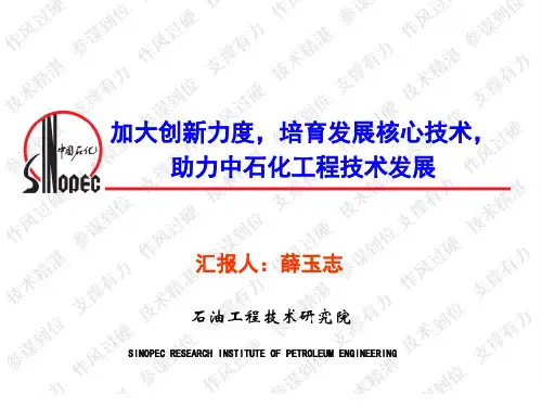 中石化工程院钻井液技术新进展