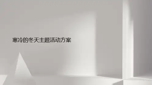《寒冷的冬天》小班12月主题活动方案