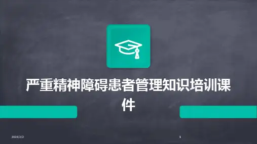 2024版年度严重精神障碍患者管理知识培训课件