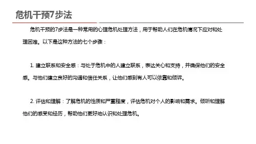 危机干预7步法