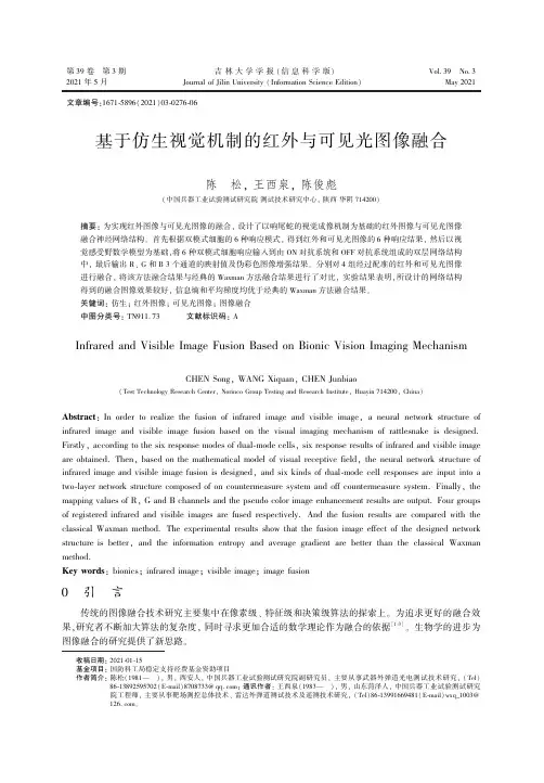 基于仿生视觉机制的红外与可见光图像融合