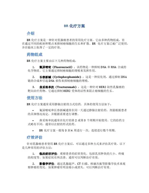 br化疗方案