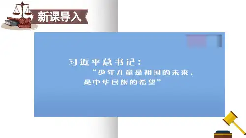 (2023秋)部编版六年级上册道德与法治《 我们受特殊保护》PPT课件