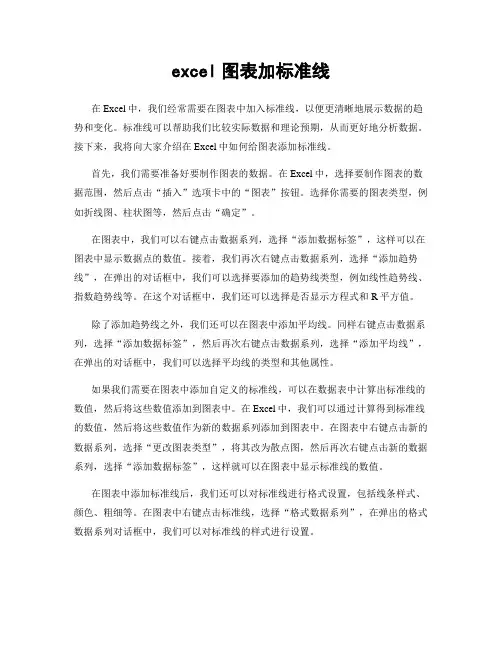 excel图表加标准线