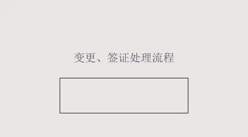 变更签证培训讲义PPT课件
